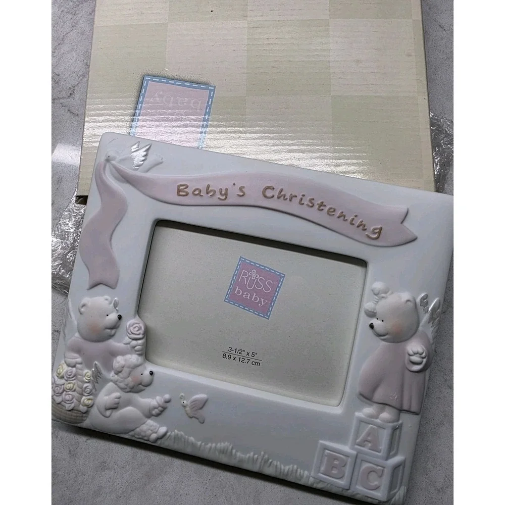 Baby's Christening Photo Frame 5